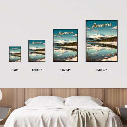 Aviemore Vintage Travel Poster - Cairngorms
