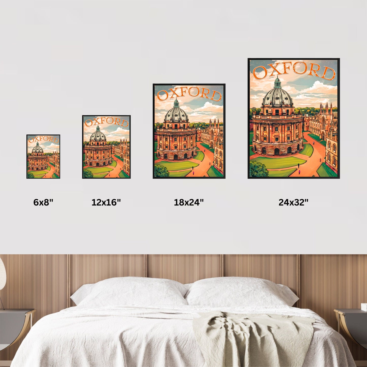 Oxford Vintage Travel Poster - University in England
