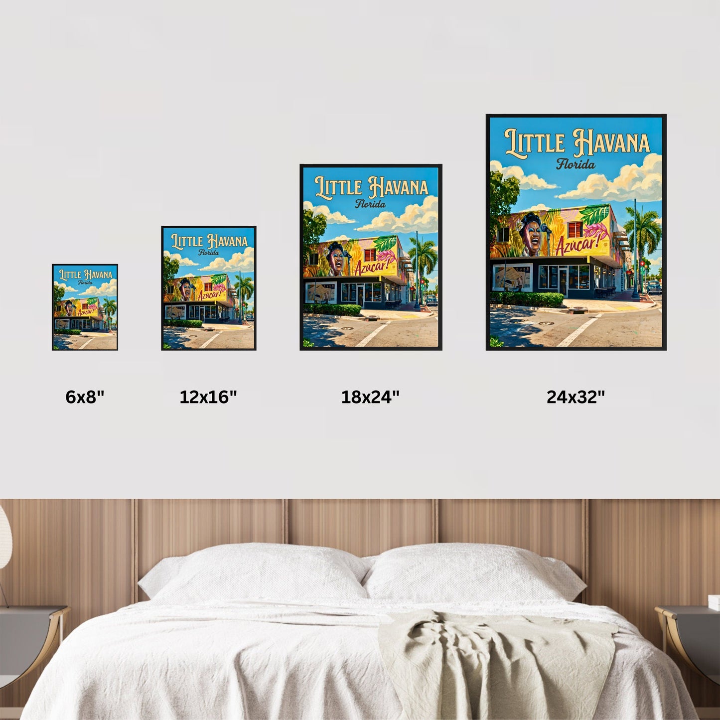 Little Havana Vintage Travel Poster - Mesmerizing Street