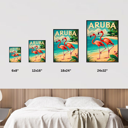 Aruba Vintage Travel Poster