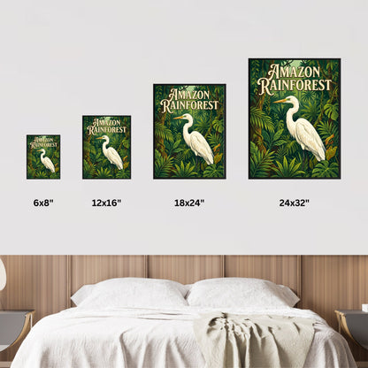 Amazon Rainforest Vintage Travel Poster - Secrets of the Jungle