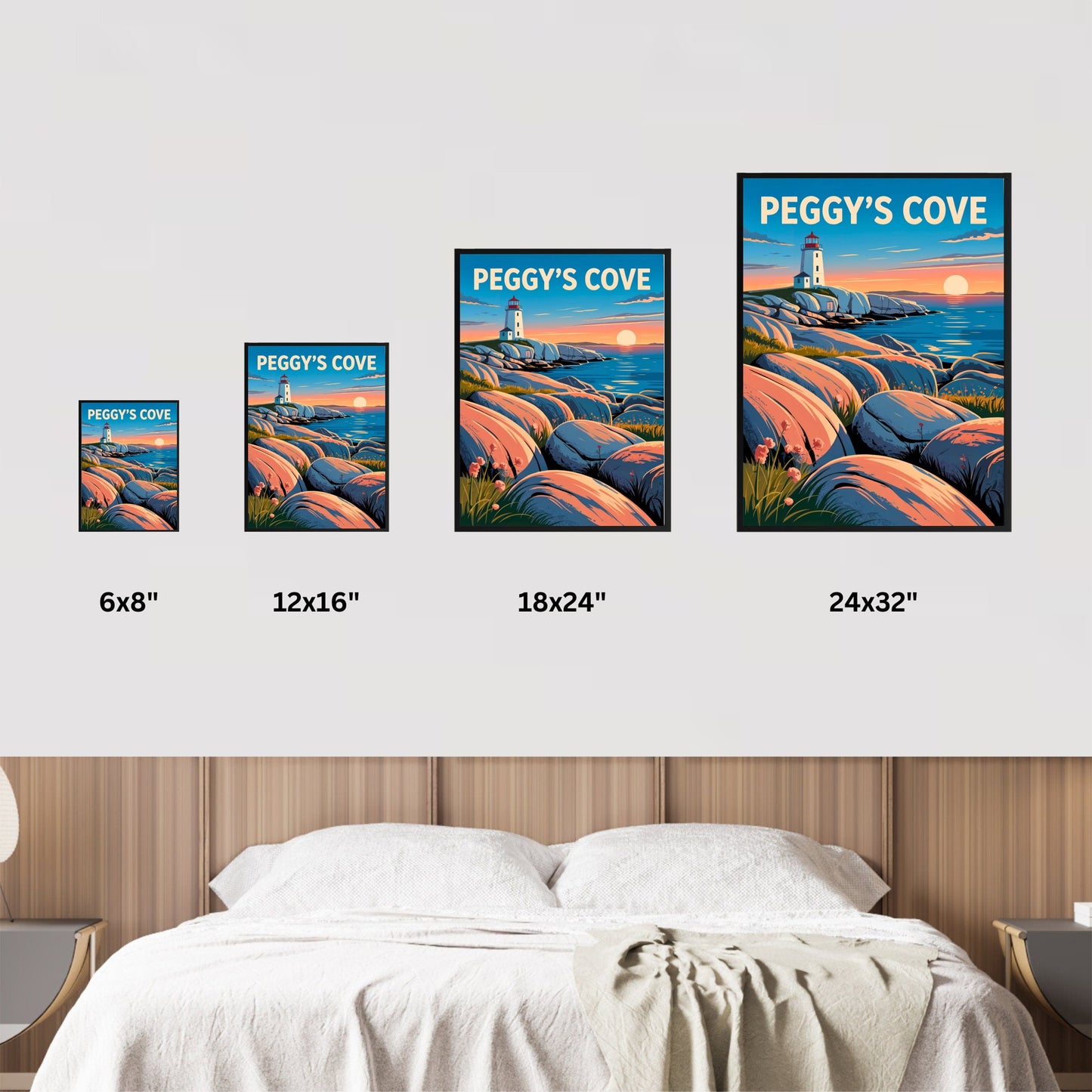 Peggy’s Cove Vintage Travel Poster