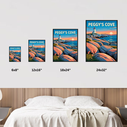 Peggy’s Cove Vintage Travel Poster