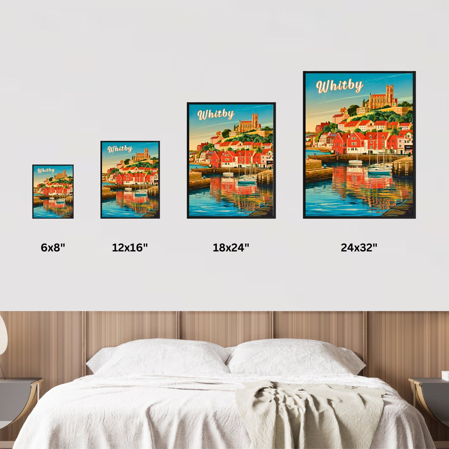 Whitby Vintage Travel Poster - Coastal Charm