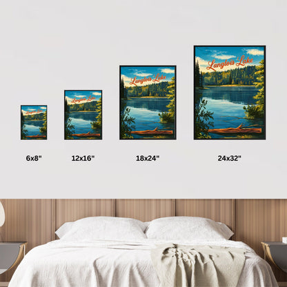 Langlois Lake Vintage Travel Poster - A Tranquil Escape in Nature