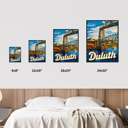 Duluth Vintage Travel Poster - Minnesota