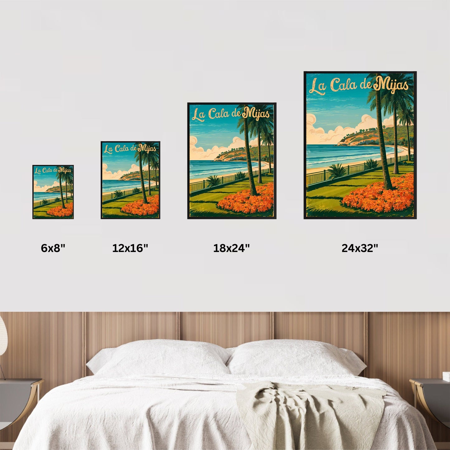 La Cala de Mijas Vintage Travel Poster - Spain