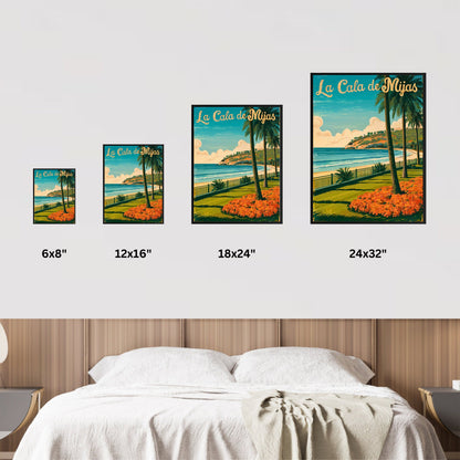 La Cala de Mijas Vintage Travel Poster - Spain