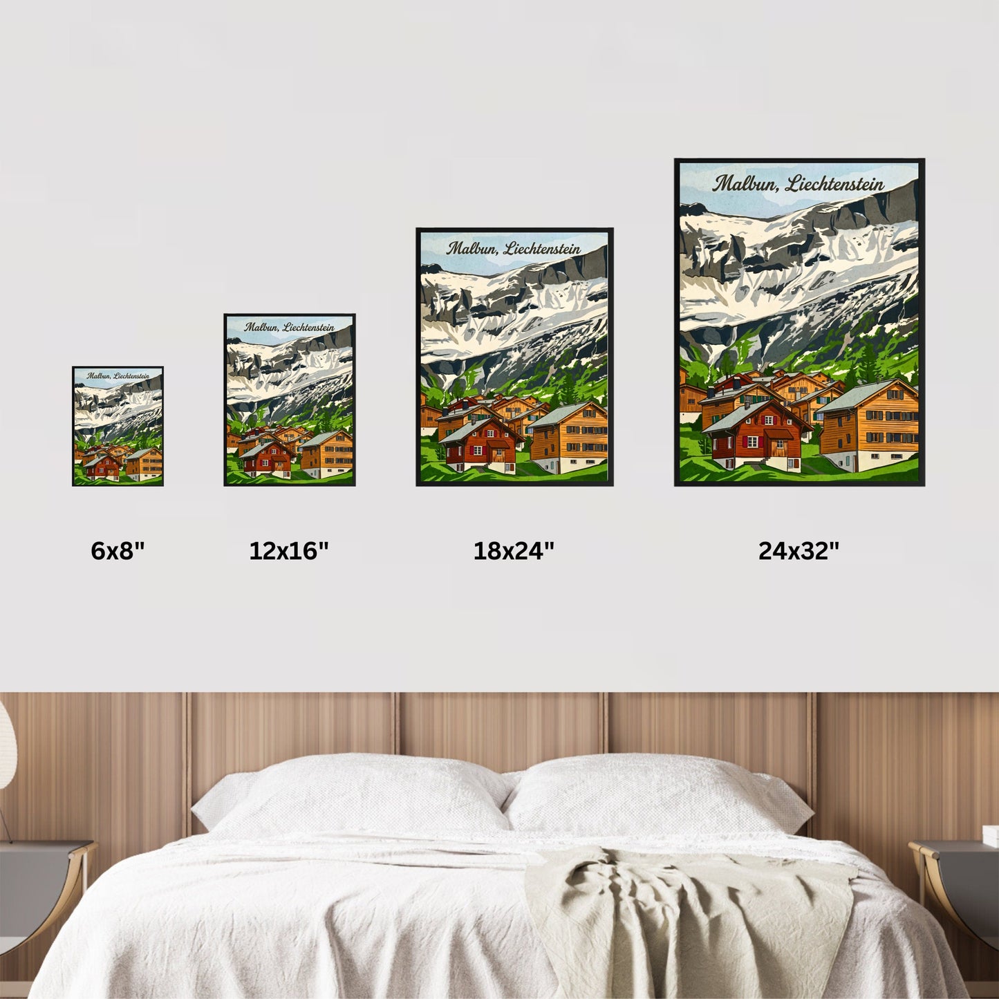 Malbun Vintage Travel Poster - Liechtenstein