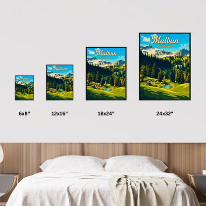 Malbun Vintage Travel Poster - Nature Escape