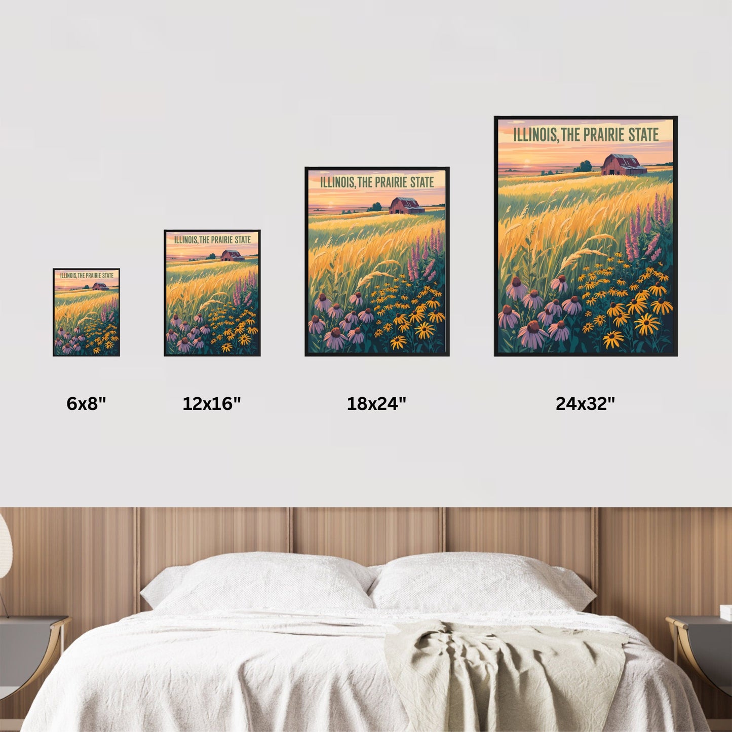 Illinois Vintage Travel Poster - Explore the Heartland