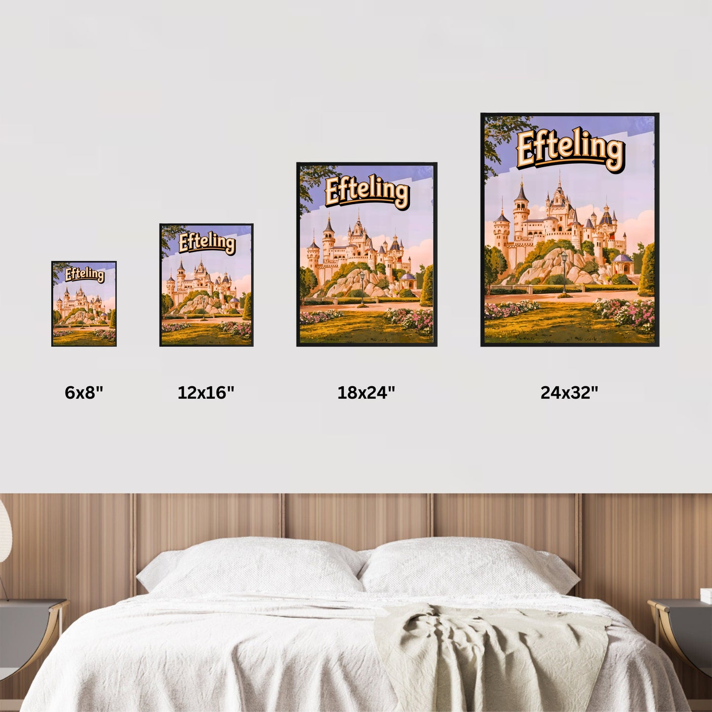 Efteling Vintage Travel Poster - The Heart of Dutch Fantasy