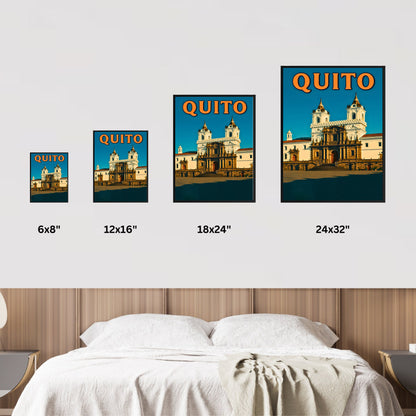 Quito Vintage Travel Poster - Ecuador’s Colonial Gem