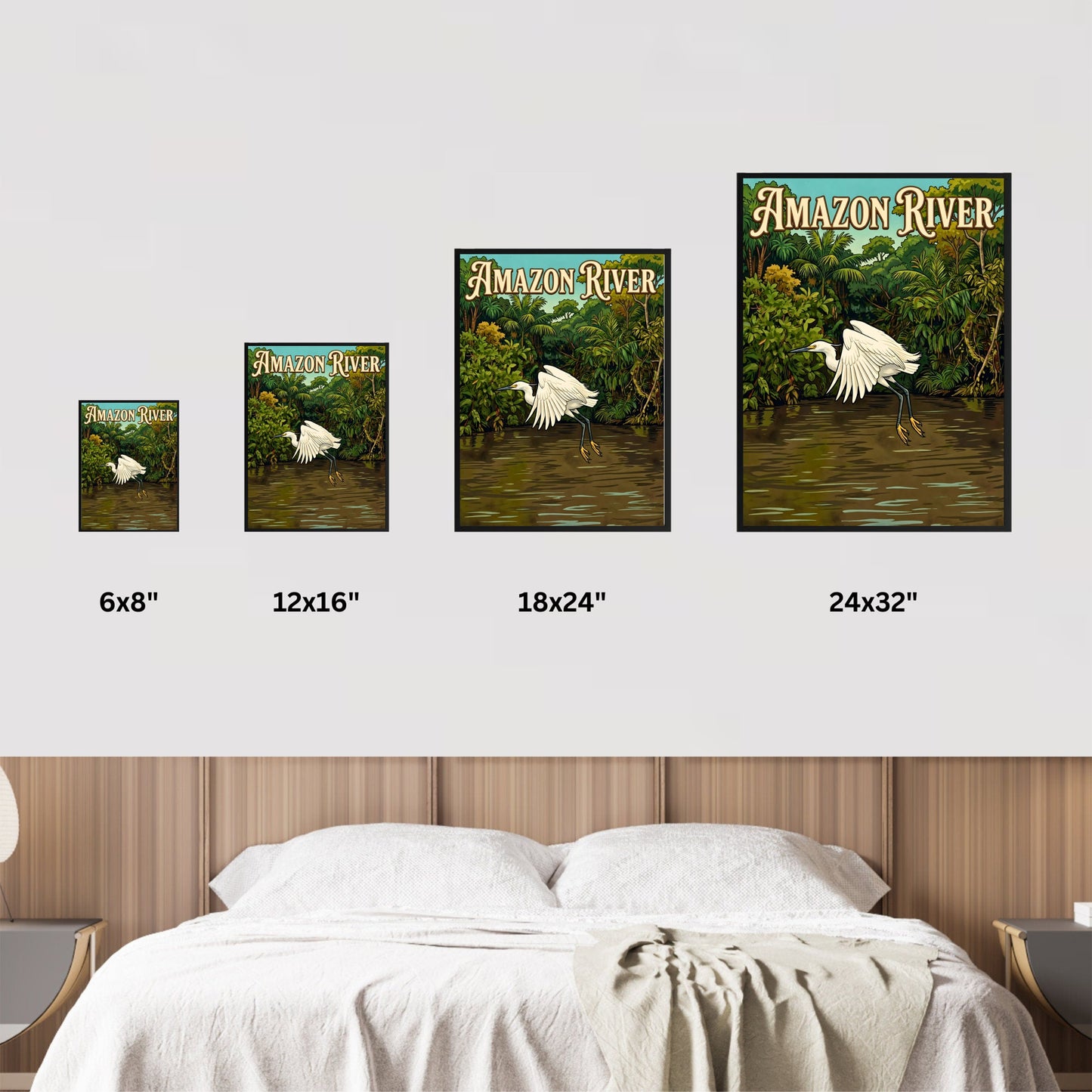 Amazon River Vintage Travel Poster - Spirit of the Tropical River