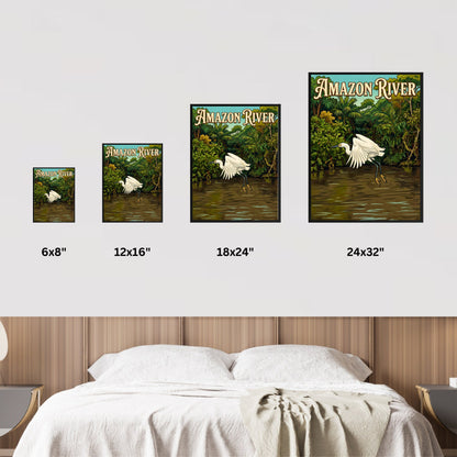 Amazon River Vintage Travel Poster - Spirit of the Tropical River