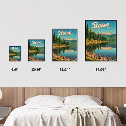 Boise Vintage Travel Poster
