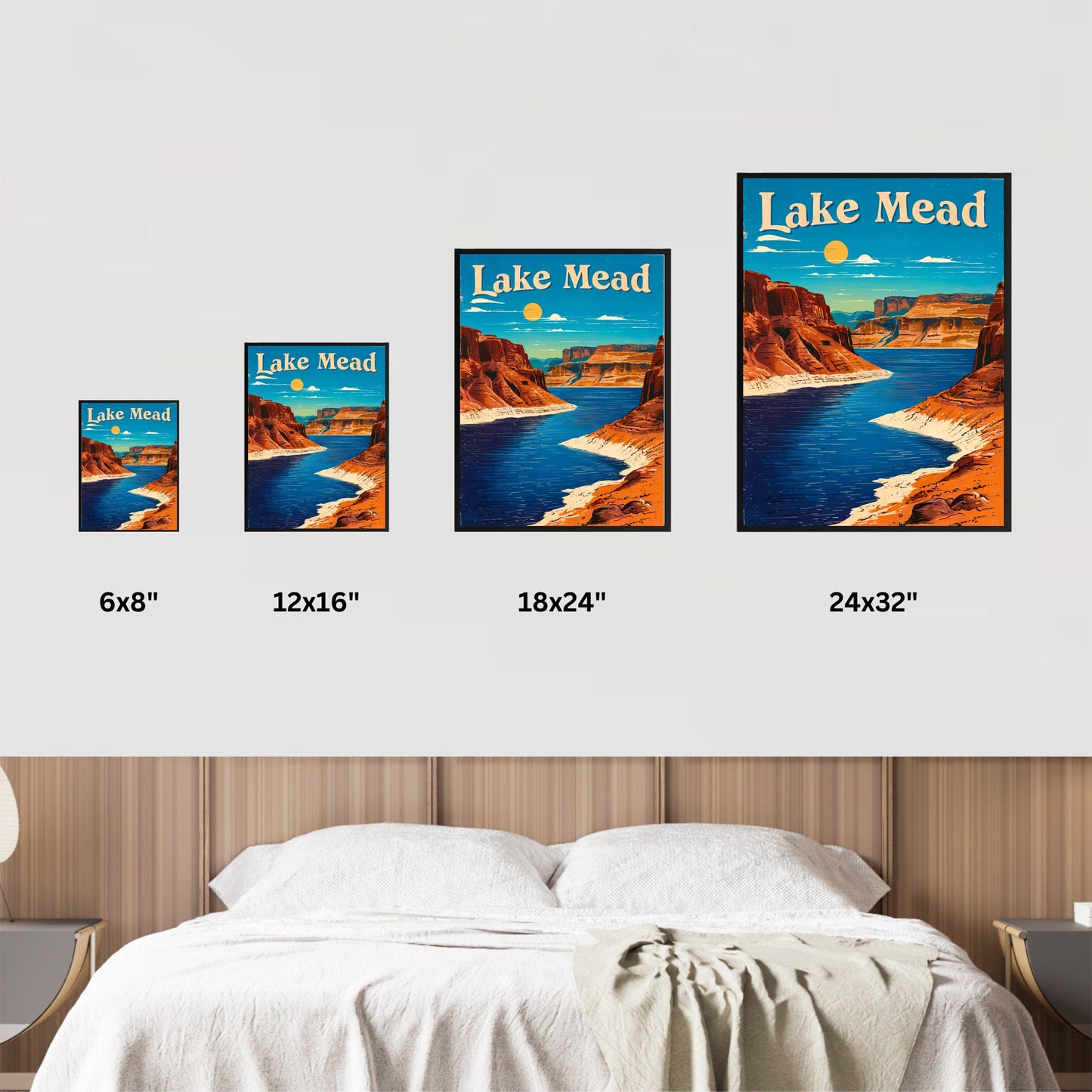 Lake Mead Vintage Travel Poster