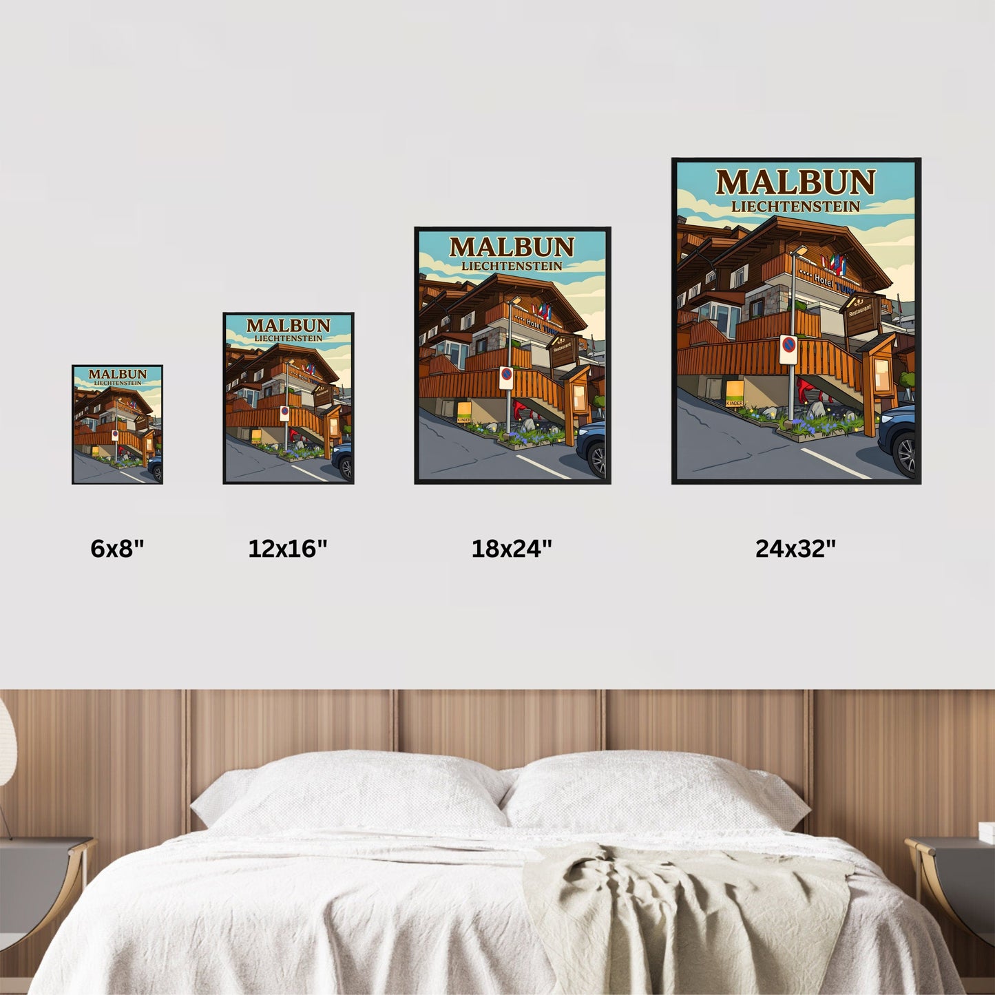 Malbun Vintage Travel Poster - Staycation
