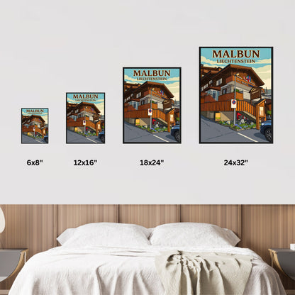 Malbun Vintage Travel Poster - Staycation