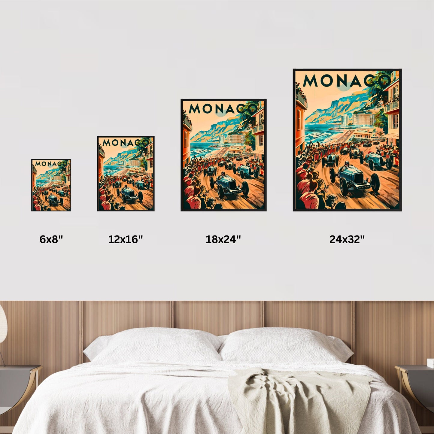 Monaco Vintage Travel Poster