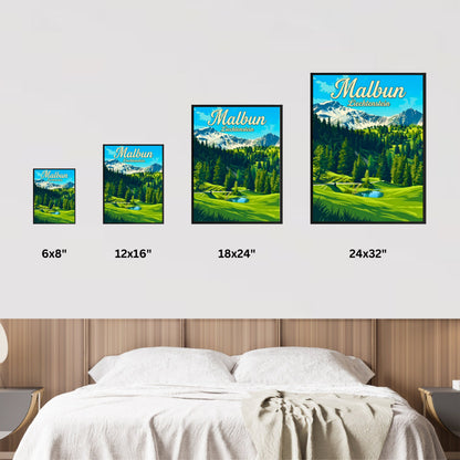 Malbun Vintage Travel Poster - Alpine Dreams