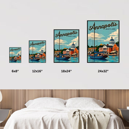 Annapolis Vintage Travel Poster - Historic Charm of Maryland