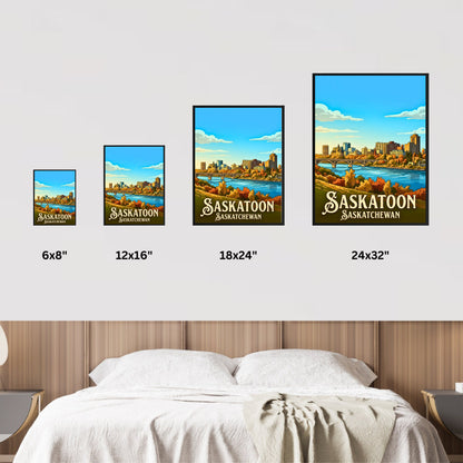 Saskatoon Vintage Travel Poster
