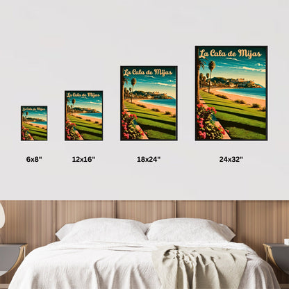 La Cala de Mijas Vintage Travel Poster - Coastal Days in Mijas
