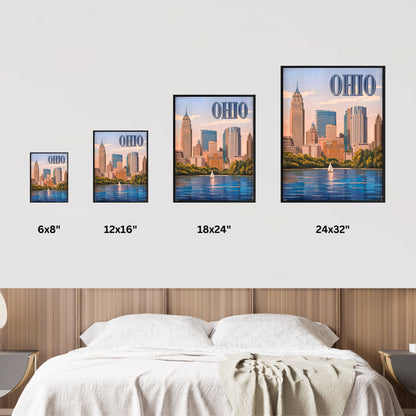 Ohio Vintage Travel Poster - Wonders of the Buckeye State