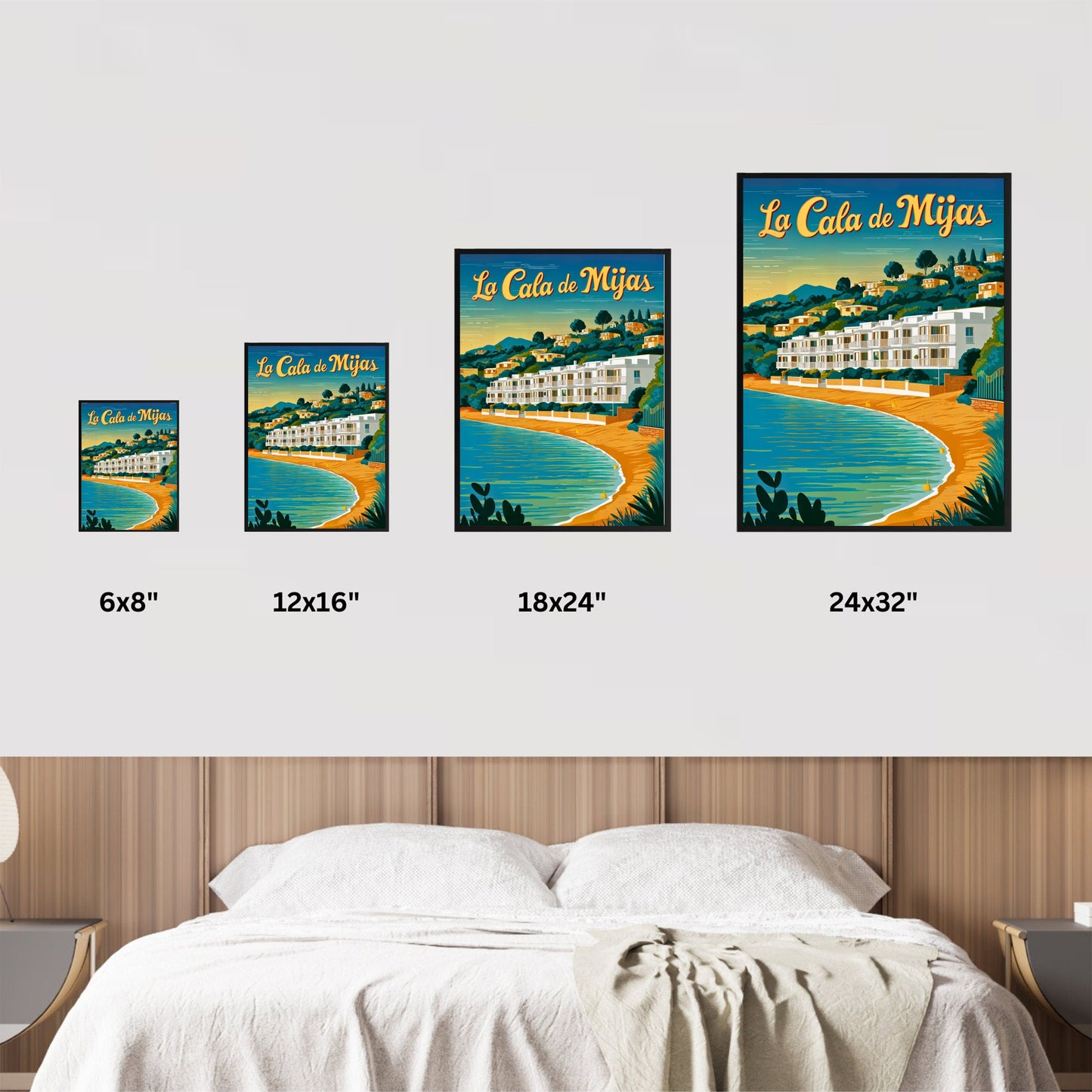 La Cala de Mijas Vintage Travel Poster - Spanish Riviera