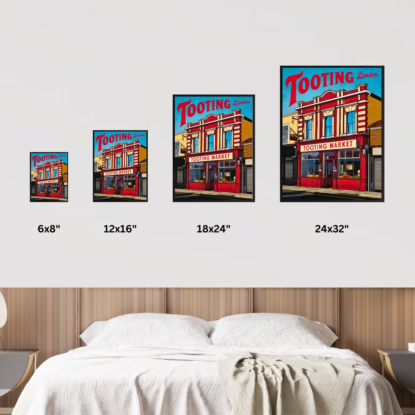 Tooting Vintage Travel Poster - Timeless Market in South London