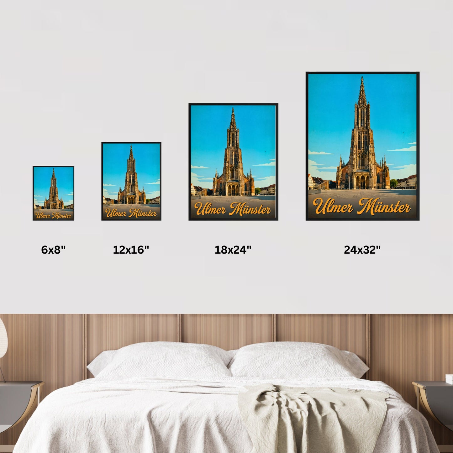 Ulmer Münster Vintage Travel Poster - Historic Ulm