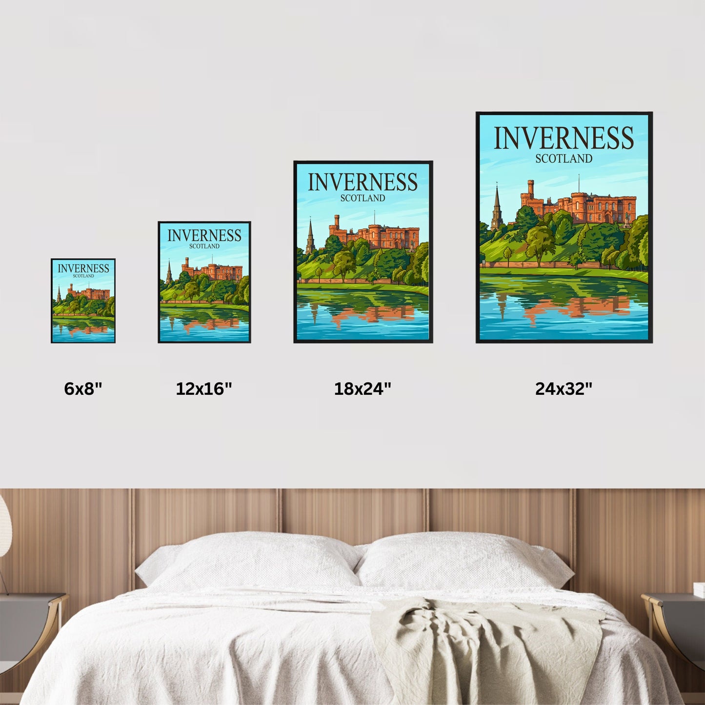 Inverness Vintage Travel Poster - The River Ness