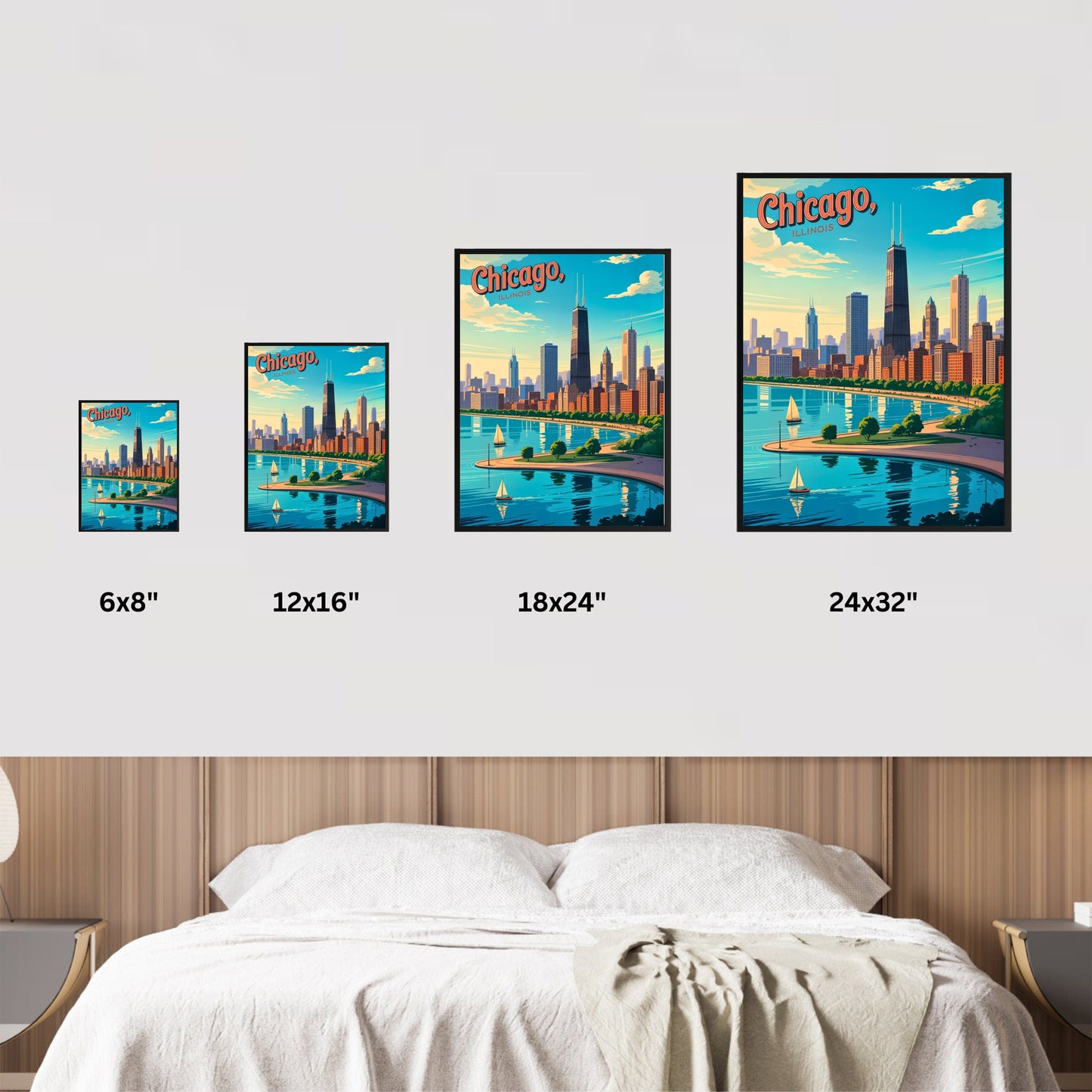 Chicago Vintage Travel Poster - The Windy City