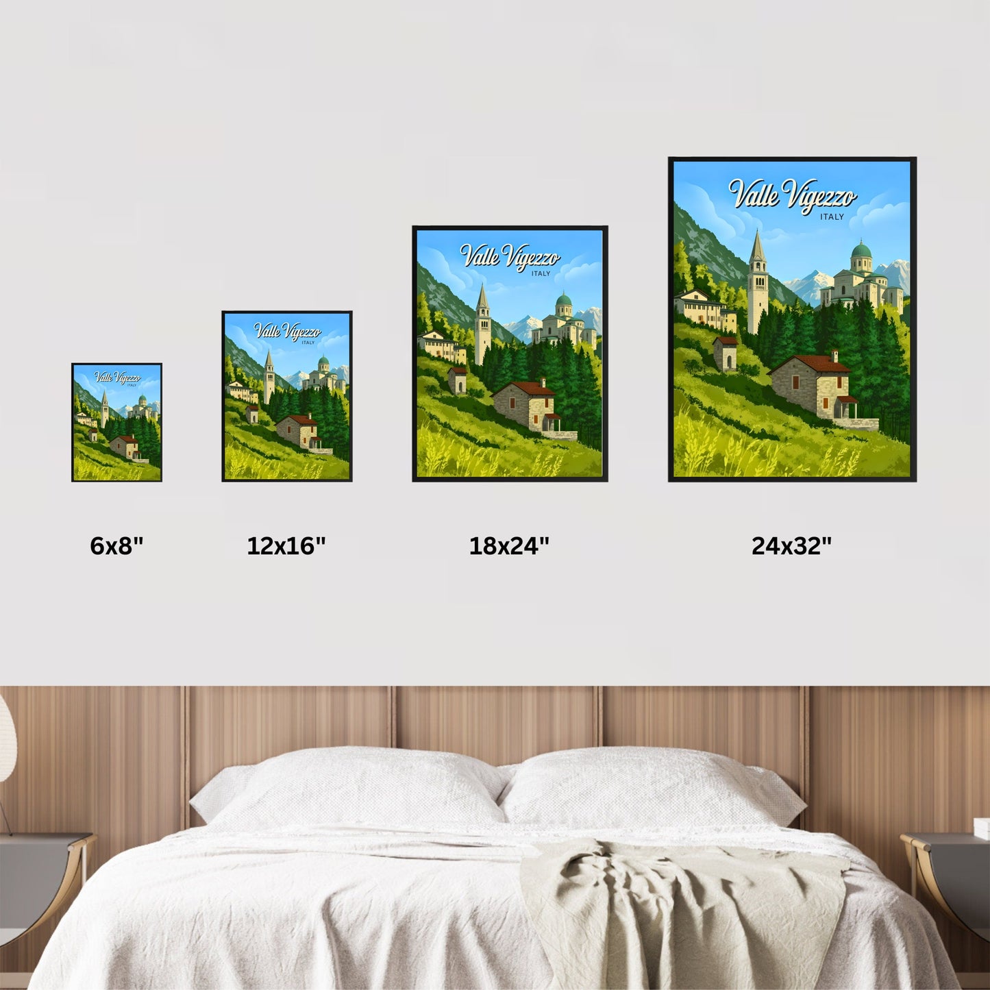 Valle Vigezzo, Italy Vintage Travel Poster - The Valley of the Painters