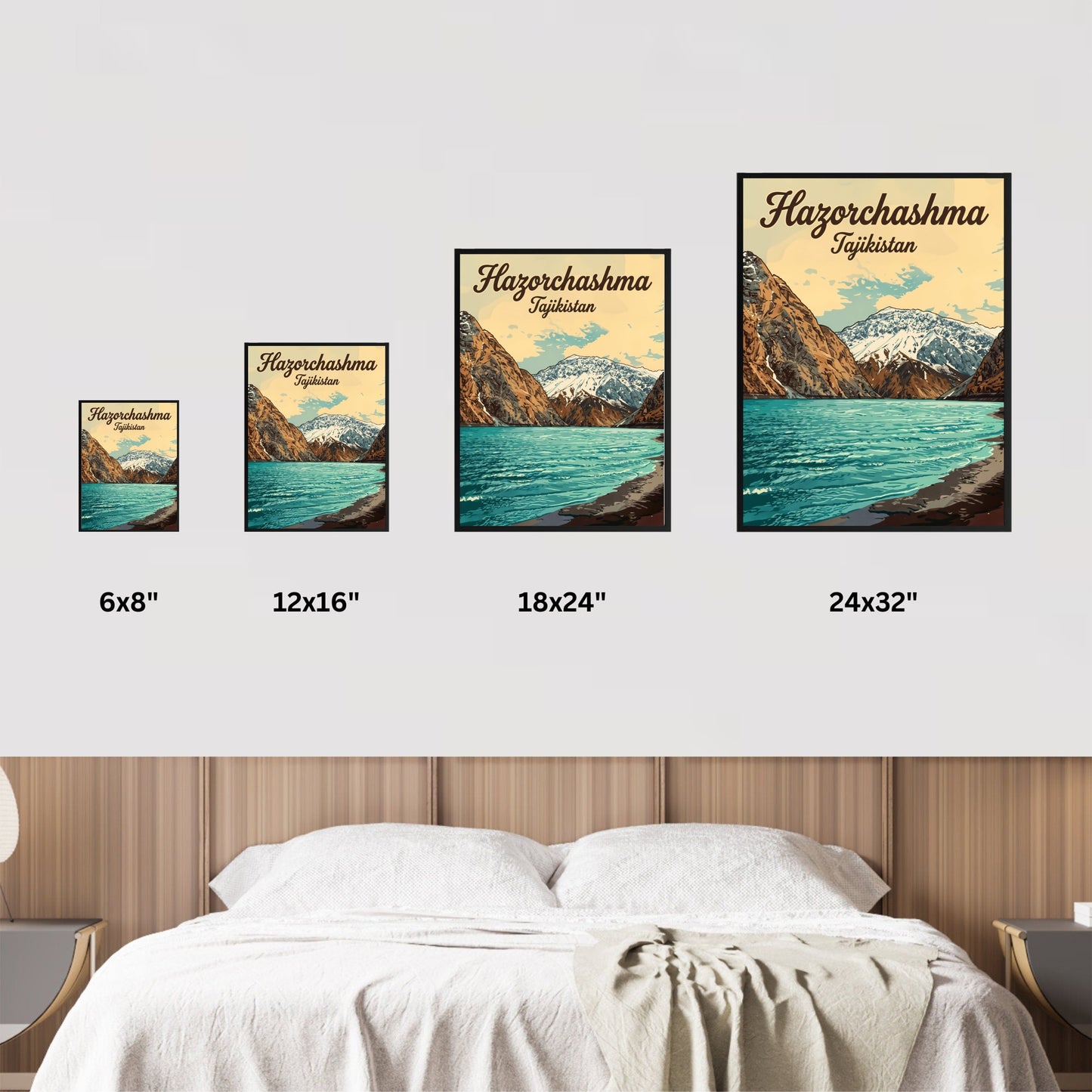 Hazorchashma Vintage Travel Poster -  Captivating  Serenity