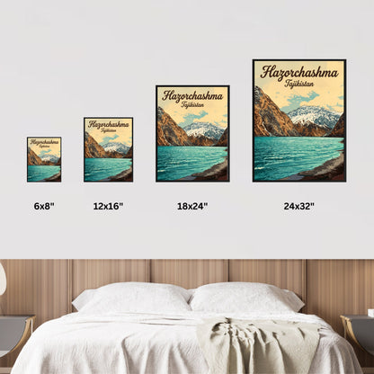 Hazorchashma Vintage Travel Poster -  Captivating  Serenity