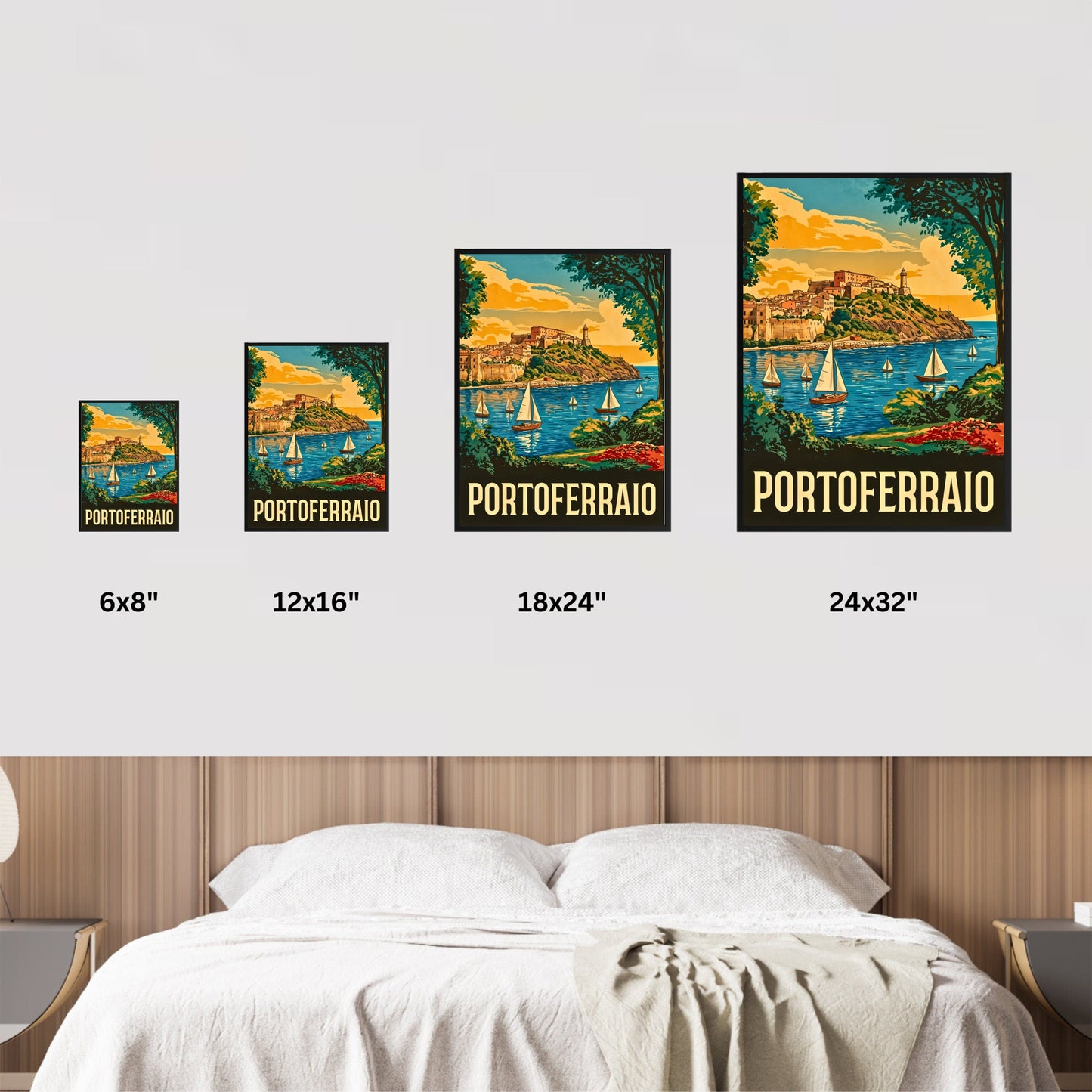 Portoferraio Vintage Travel Poster