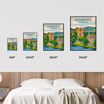 Inverness Vintage Travel Poster - Riverside