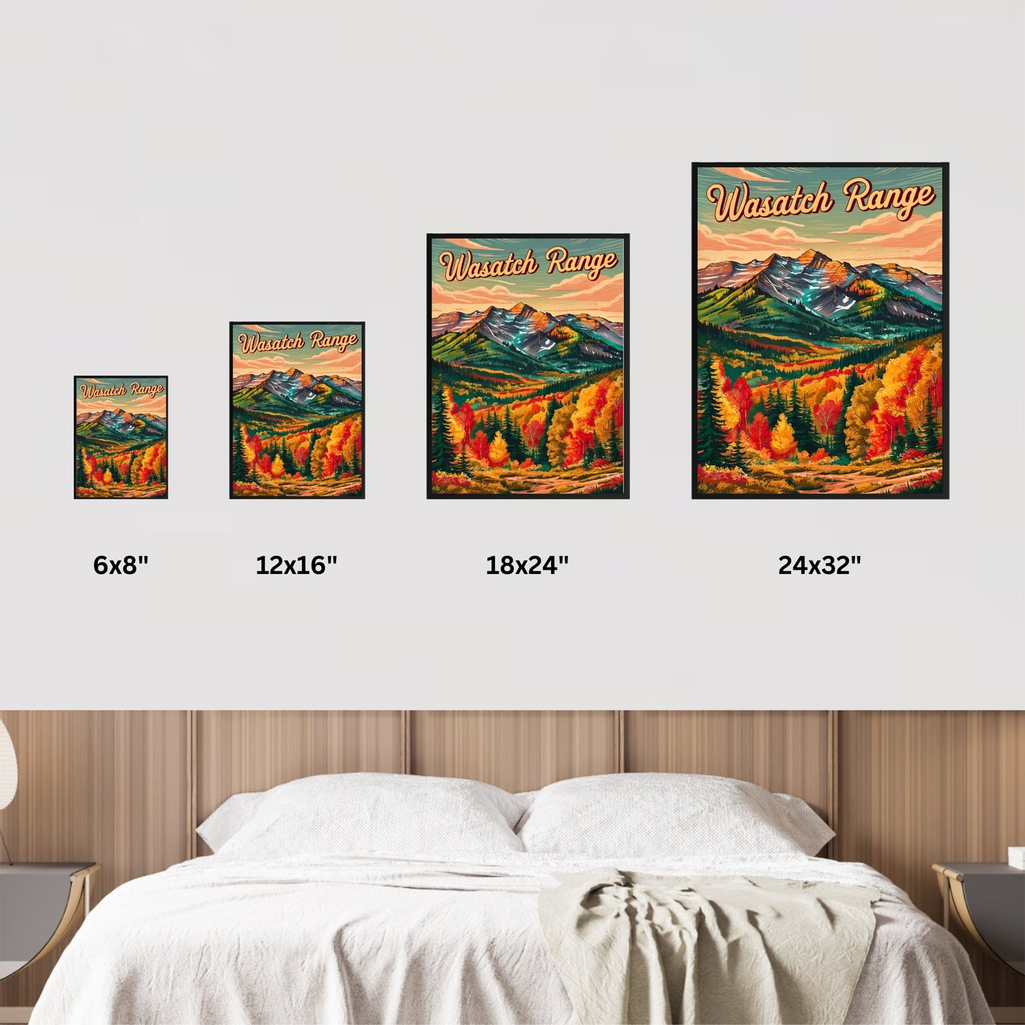 Wasatch Range Vintage Travel Poster