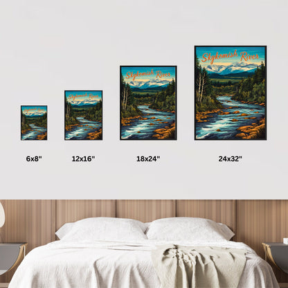 Skykomish River Vintage Travel Poster