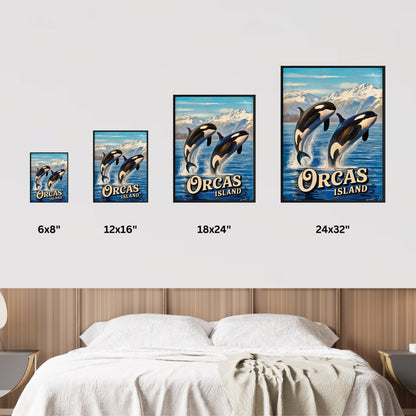 Orcas Island Vintage Travel Poster -  Island Serenity
