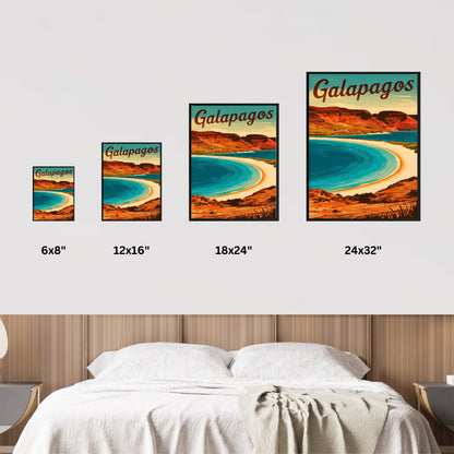 Galapagos Vintage Travel Poster