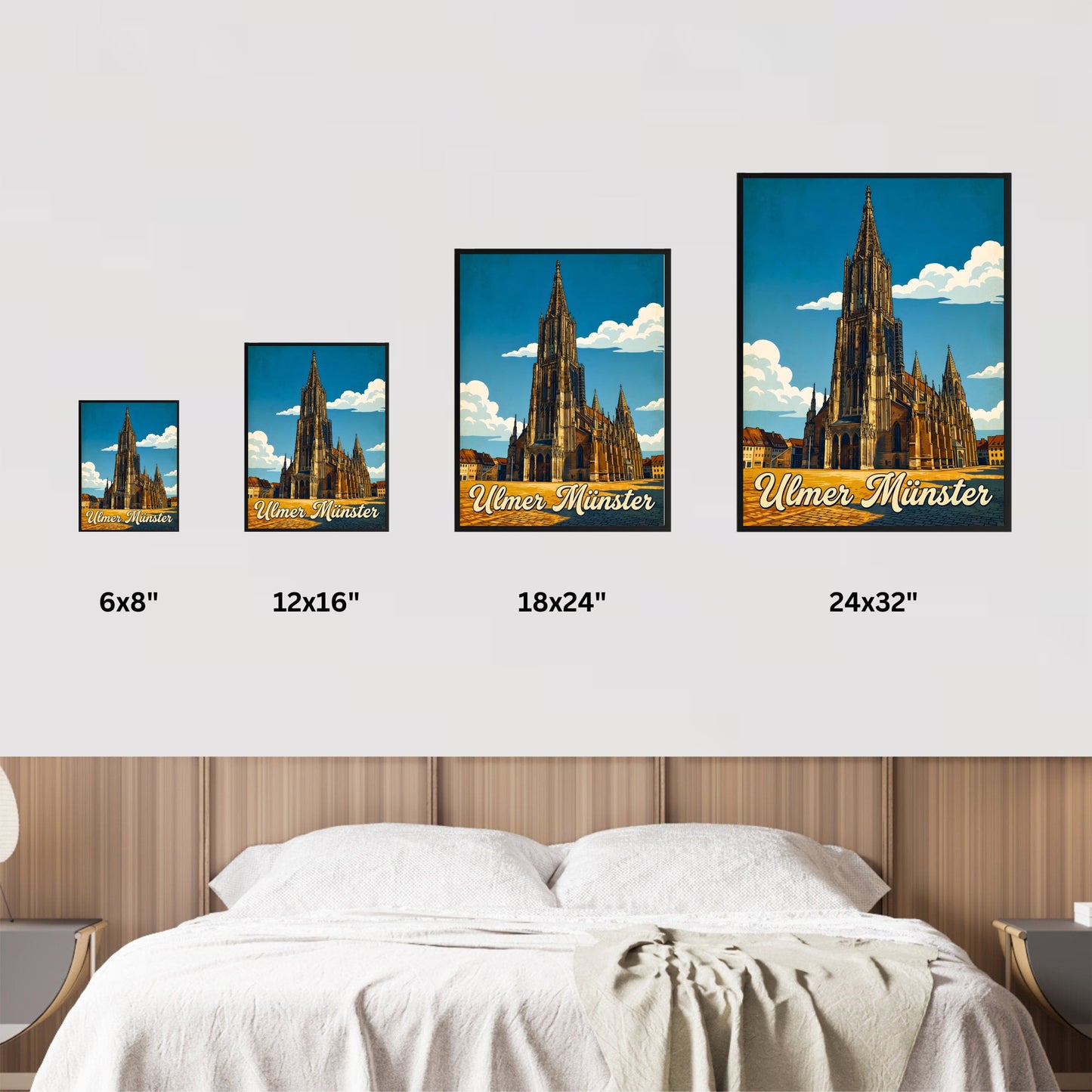 Ulmer Münster Vintage Travel Poster - Majesty in Stone