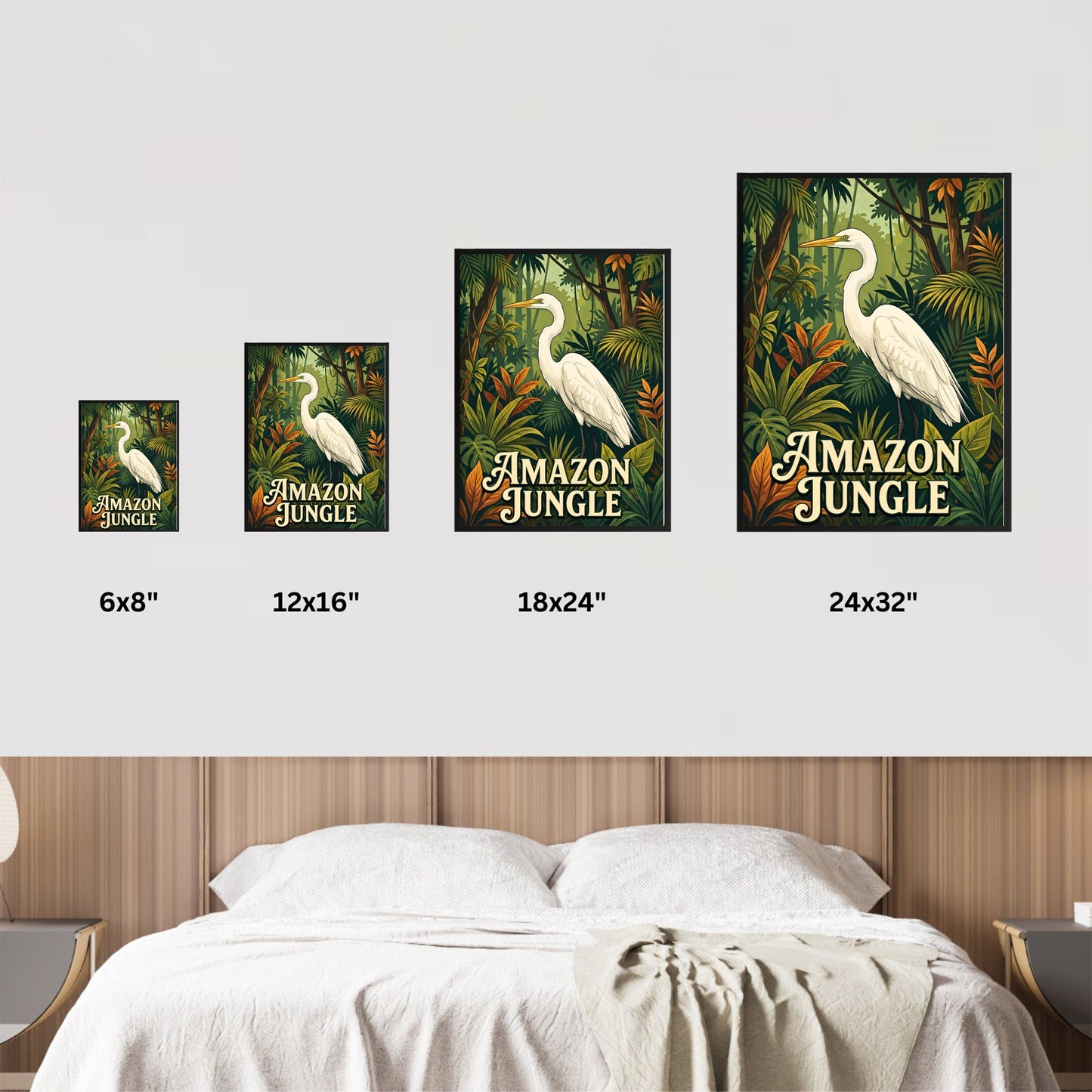 Amazon Jungle Vintage Travel Poster