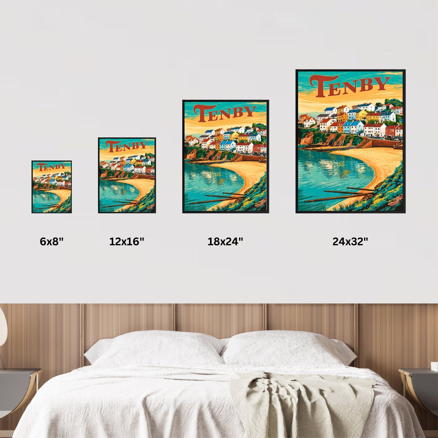 Tenby Vintage Travel Poster