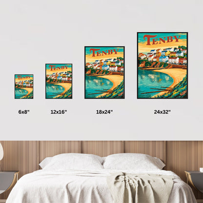 Tenby Vintage Travel Poster