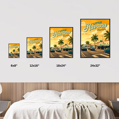 Little Havana Vintage Travel Poster -  Miami