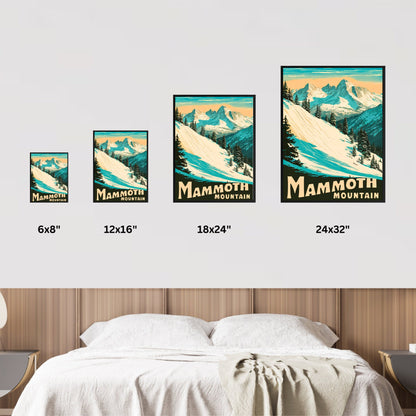 Mammoth Mountain Vintage Travel Poster