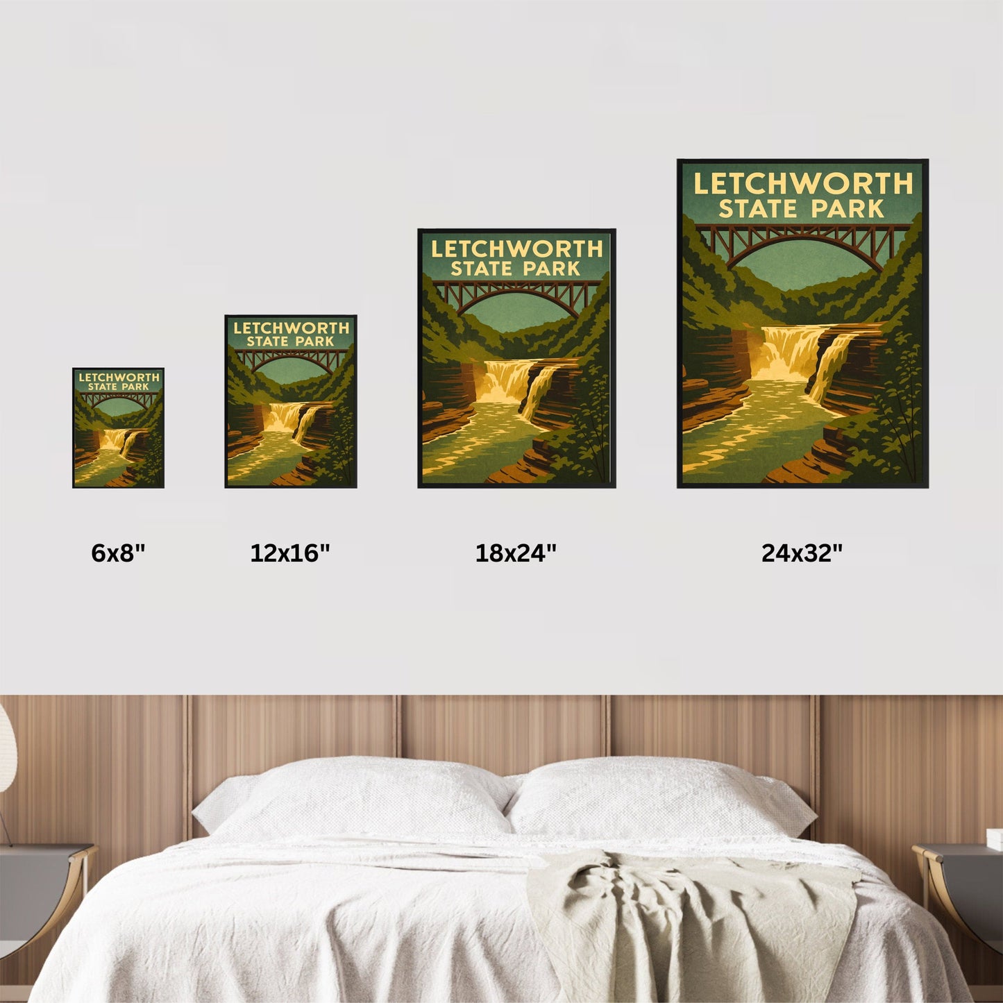 Letchworth State Park Vintage Travel Poster - The Grand Canyon of the East